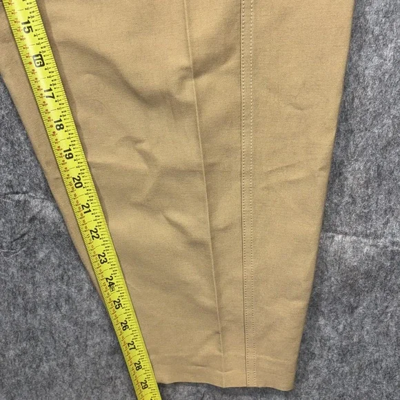 Victoria Beckham Trouser Pants Women's US 6 Balloon Pleated Tan Italy 29 x 29